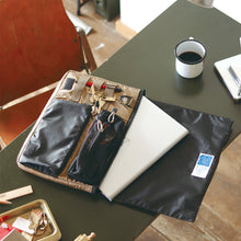 Load image into Gallery viewer, Parachute Nylon Laptop Organiser Black