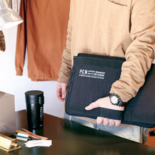 Load image into Gallery viewer, Parachute Nylon Laptop Organiser Black