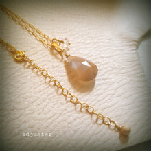 Load image into Gallery viewer, Brown Moonstone Necklace