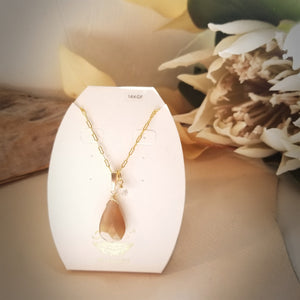 Brown Moonstone Necklace